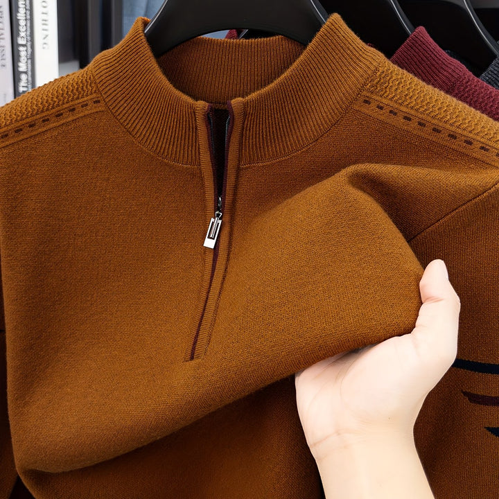 Nathan | Halvdraget Mock Neck Tröja