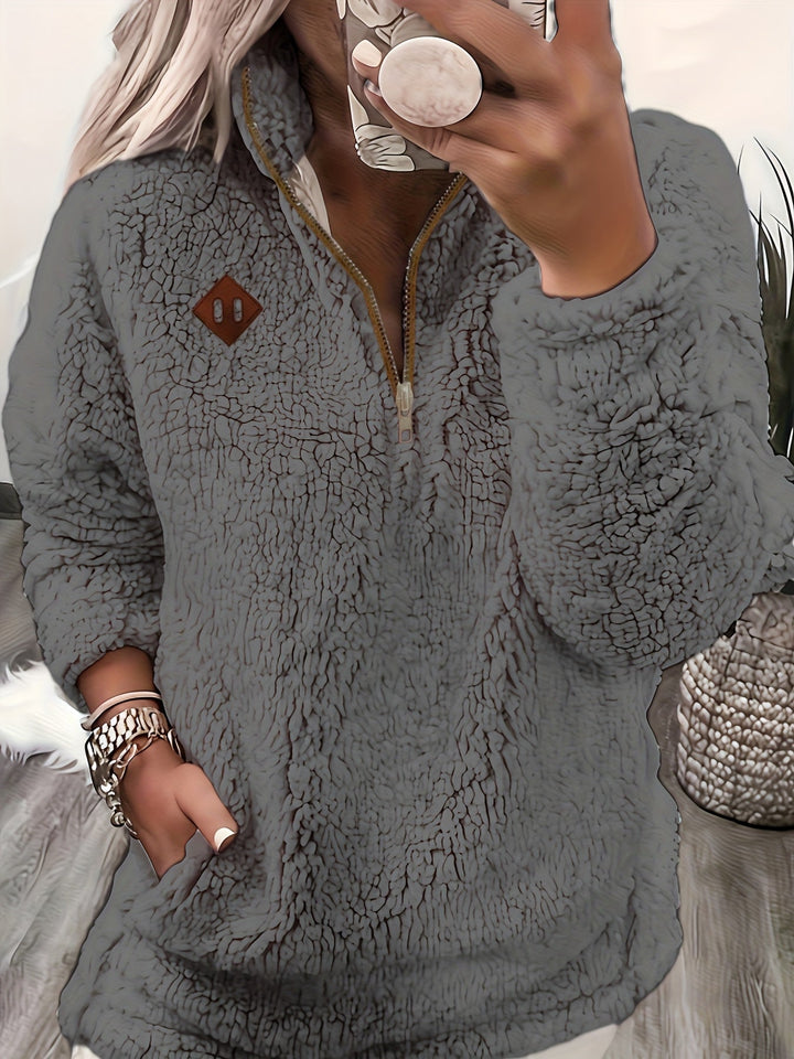 Renee | Mysig Halvdragkedja Pullover