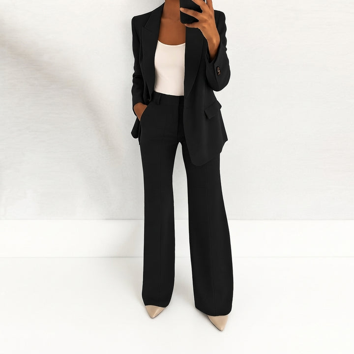 Ava | Chic Tvådelad Blazer &amp; Byxset