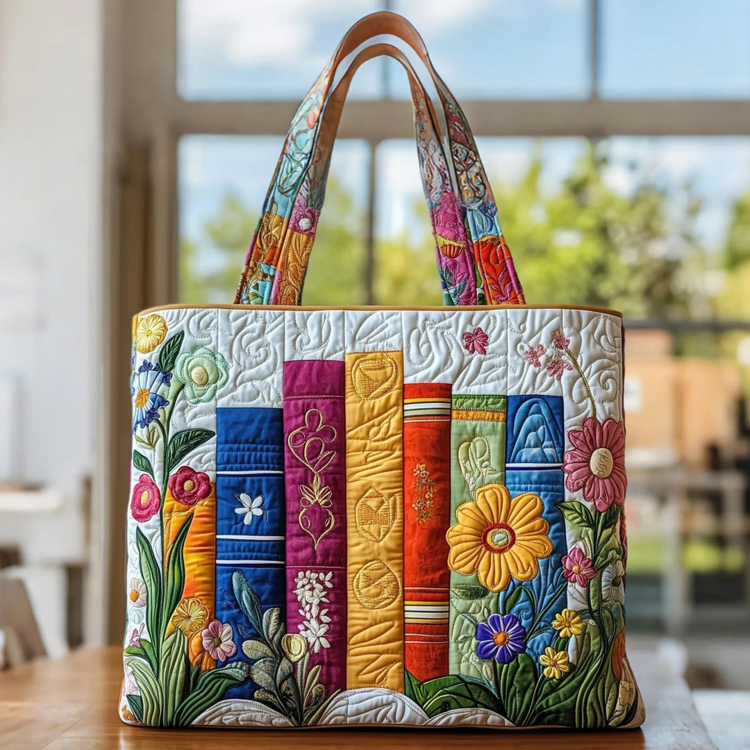 Laura | Multicolor Bok Konst Tote Väska