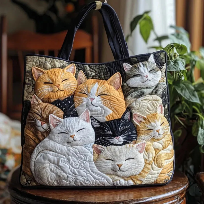 Cathy | Bedårande kattkonst toteväska