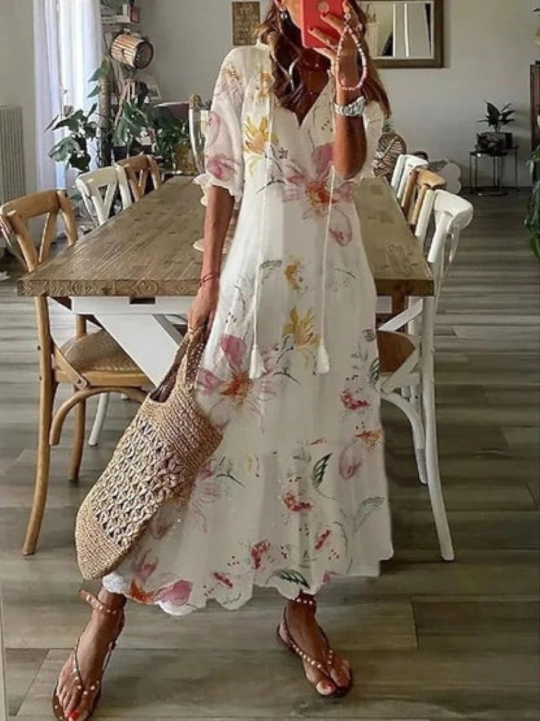 Avery | Boho V-ringad Sommarklänning