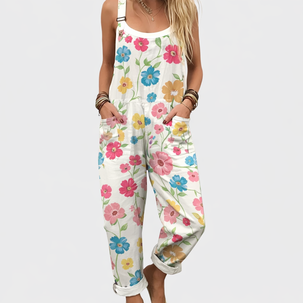 Patricia | Stilig Multicolor Blommig Jumpsuit