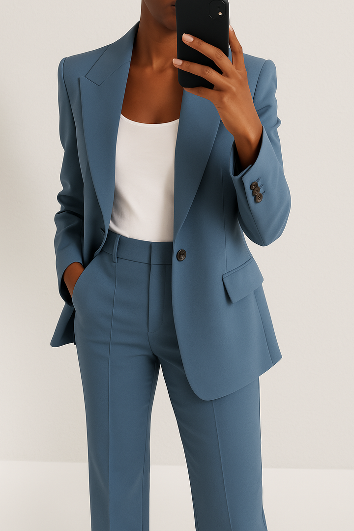 Ava | Chic Tvådelad Blazer &amp; Byxset