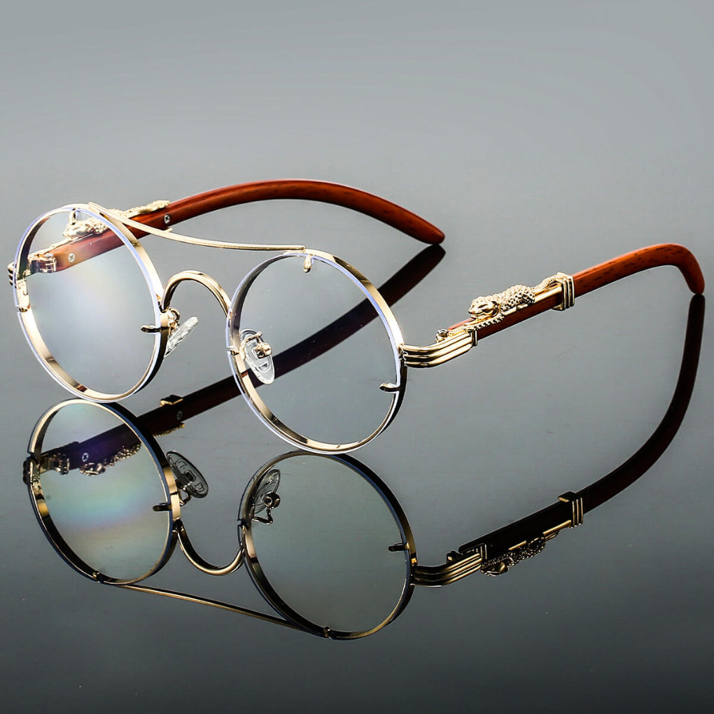 Cayden | Snygga Retro Metall Oval Solglasögon