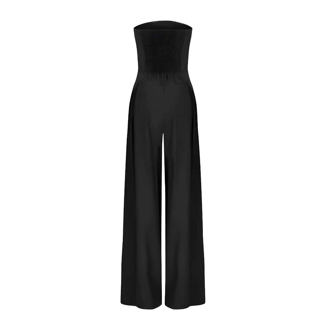 Amilia | Ärmlös Jumpsuit med Bred Ben