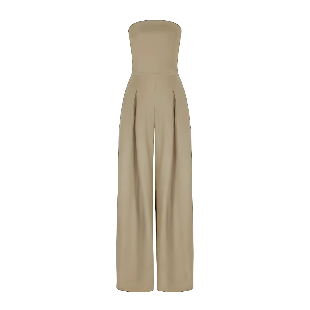Amilia | Ärmlös Jumpsuit med Bred Ben