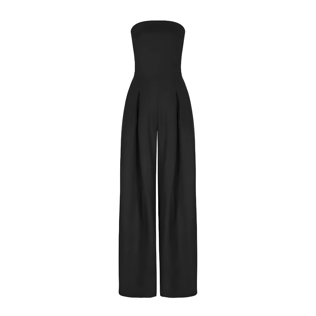 Amilia | Ärmlös Jumpsuit med Bred Ben