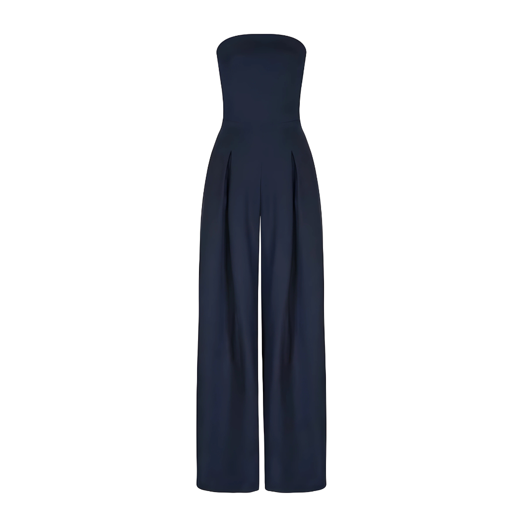 Amilia | Ärmlös Jumpsuit med Bred Ben