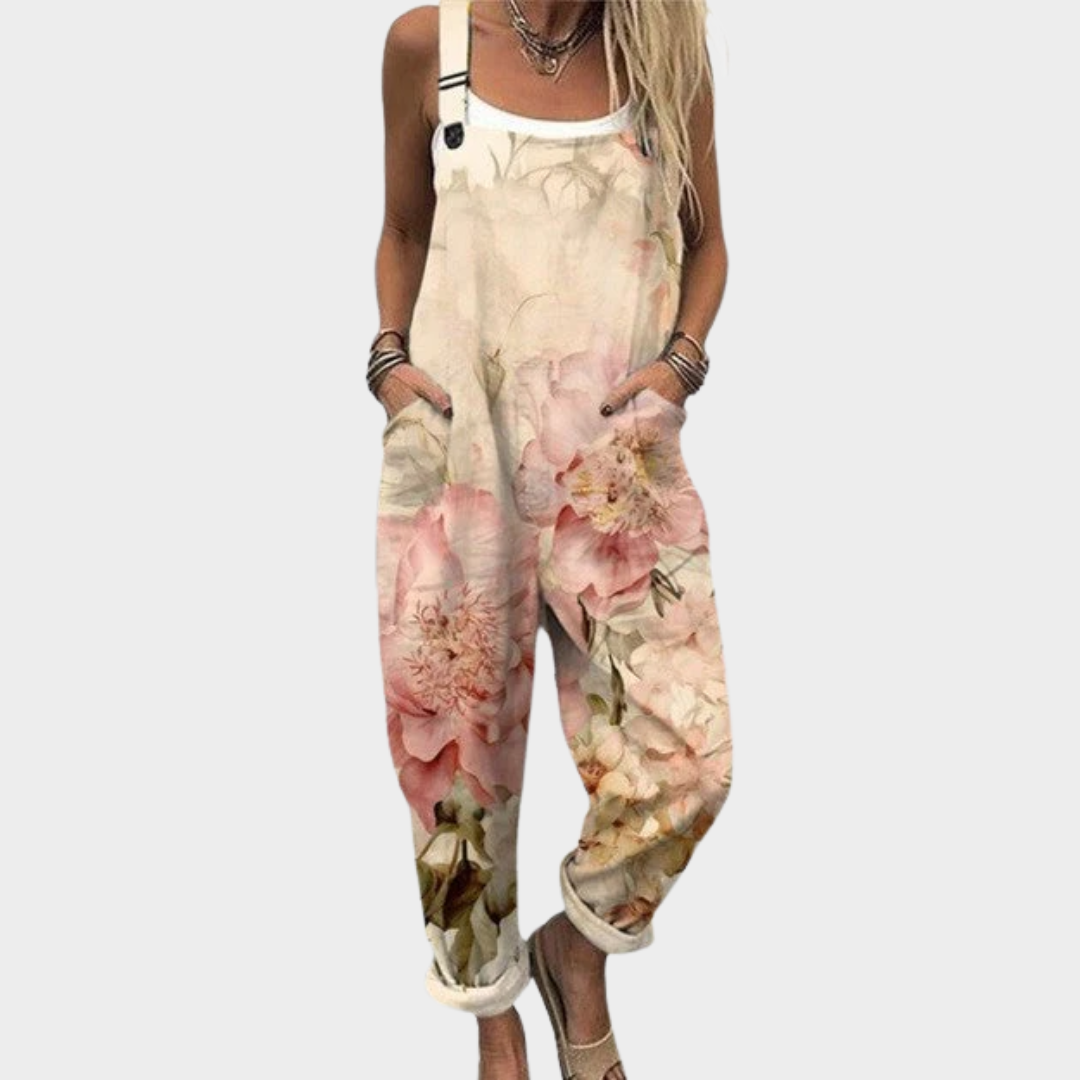 Teresa | Elegant blommig tryck jumpsuit