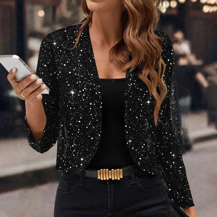 Elaine | Shimmer Cropped Jacket