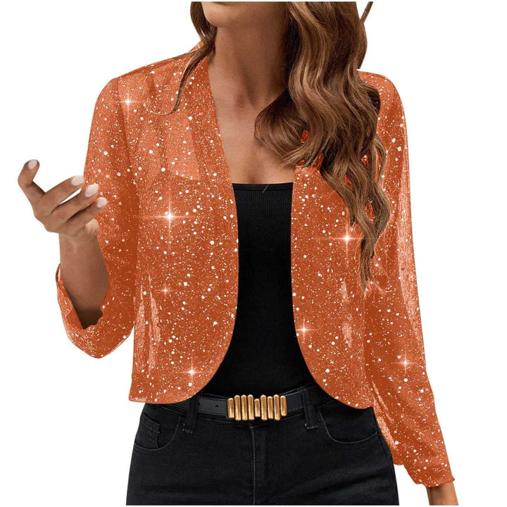 Elaine | Shimmer Cropped Jacket