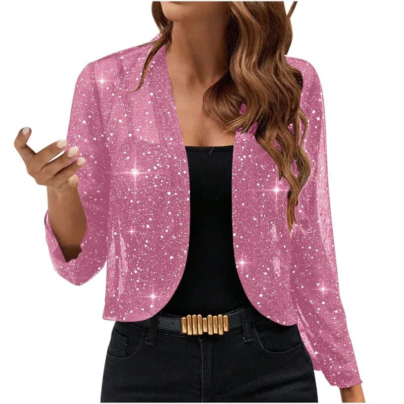 Elaine | Shimmer Cropped Jacket