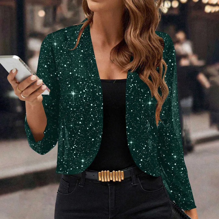 Elaine | Shimmer Cropped Jacket