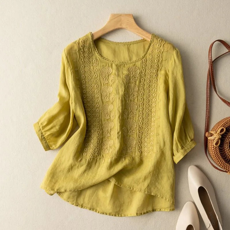 Marisol | Broderad Sommarblus