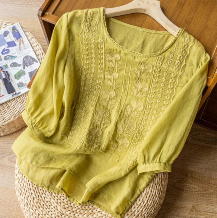 Marisol | Broderad Sommarblus