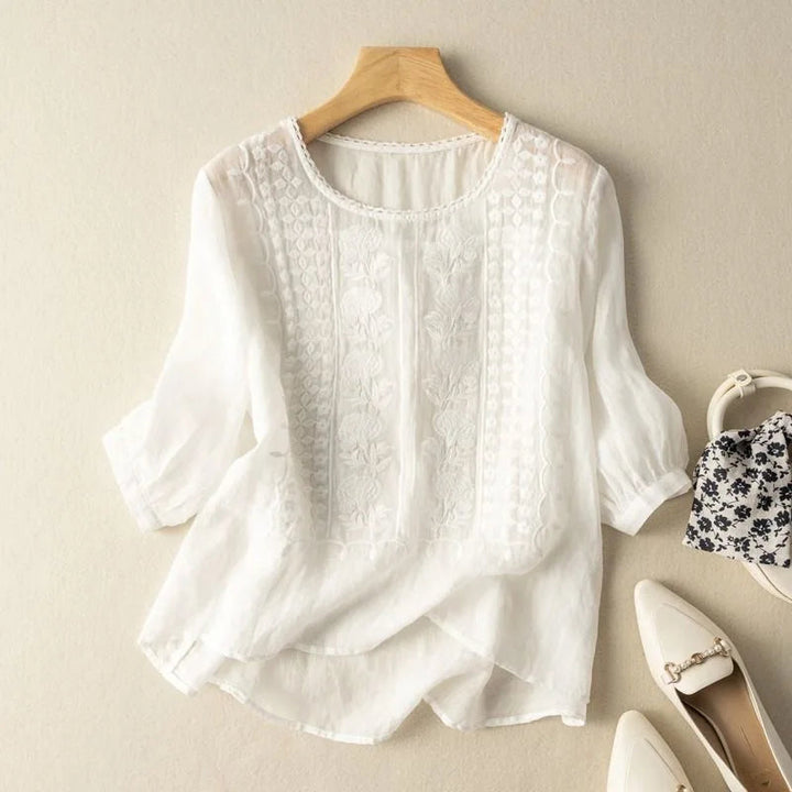 Marisol | Broderad Sommarblus