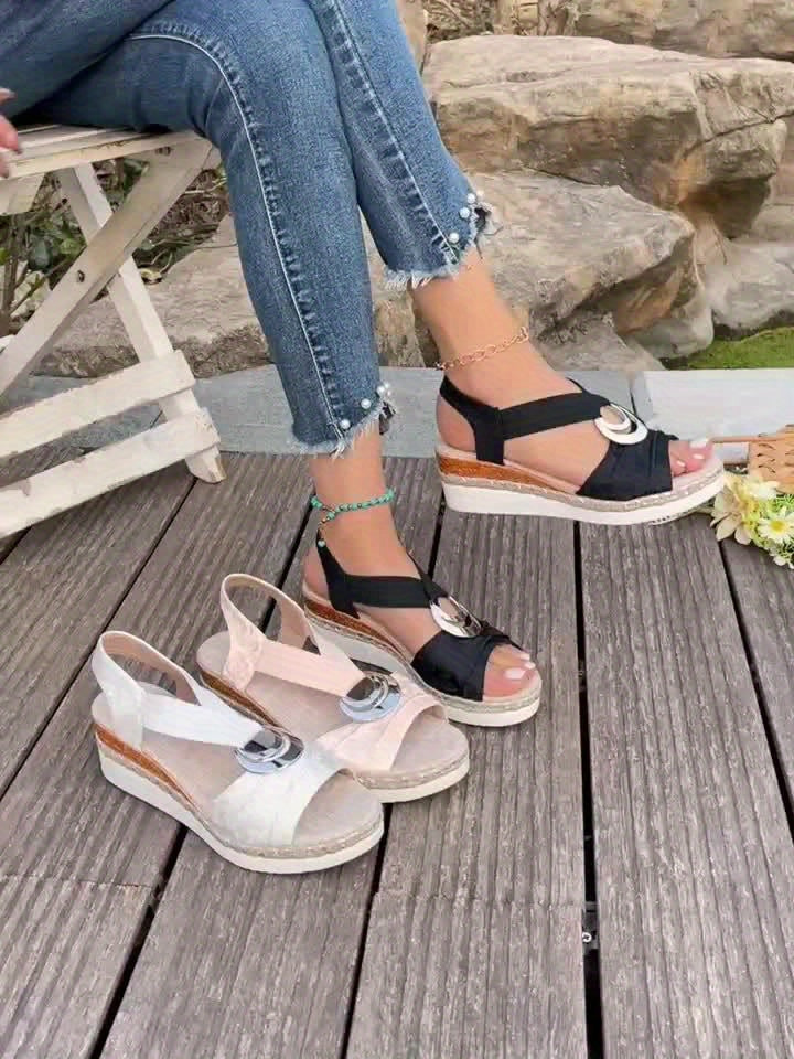 Aria | Flätade Rep Plattform Sandaler