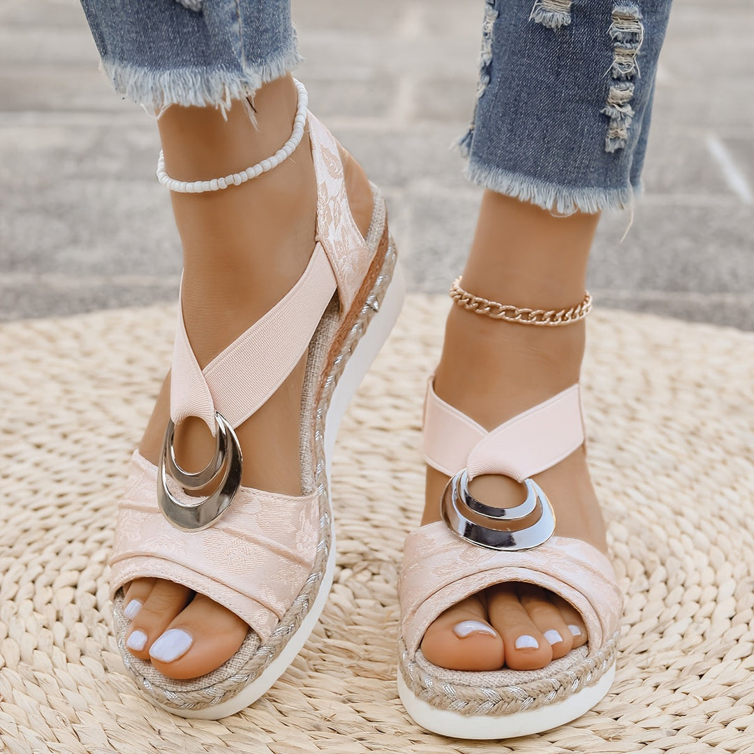 Aria | Flätade Rep Plattform Sandaler