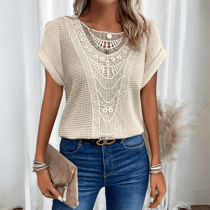 Judith | Vintage Spetsdetalj Topp