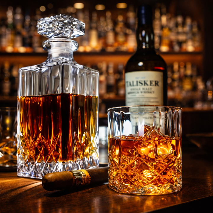 Shane | Whiskyflaskset med flaska och glas