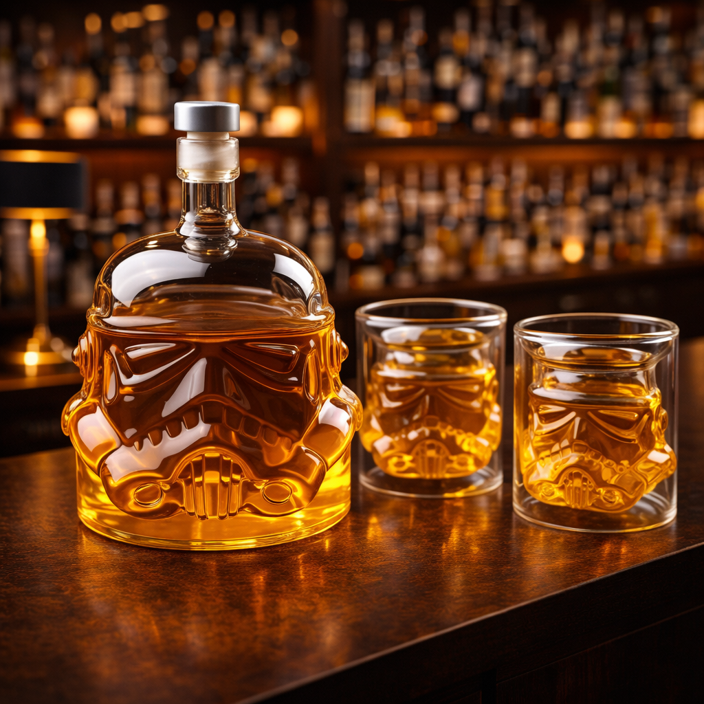 Darren | Whiskyflaskset med flaska och glas