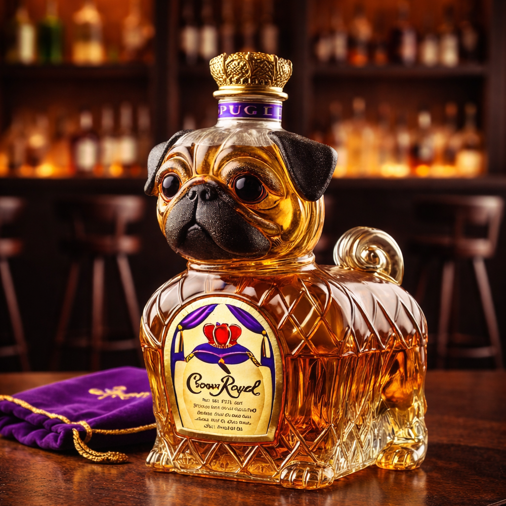Russell | Whiskyflaska Fransk Bulldog Design