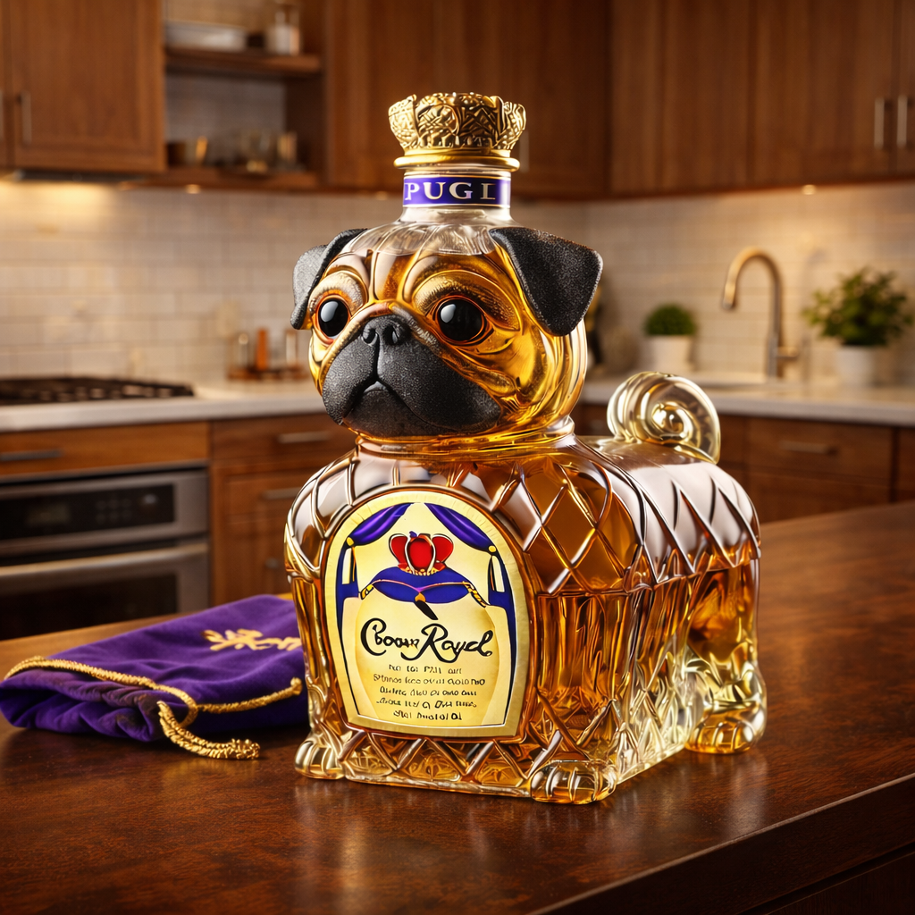 Russell | Whiskyflaska Fransk Bulldog Design
