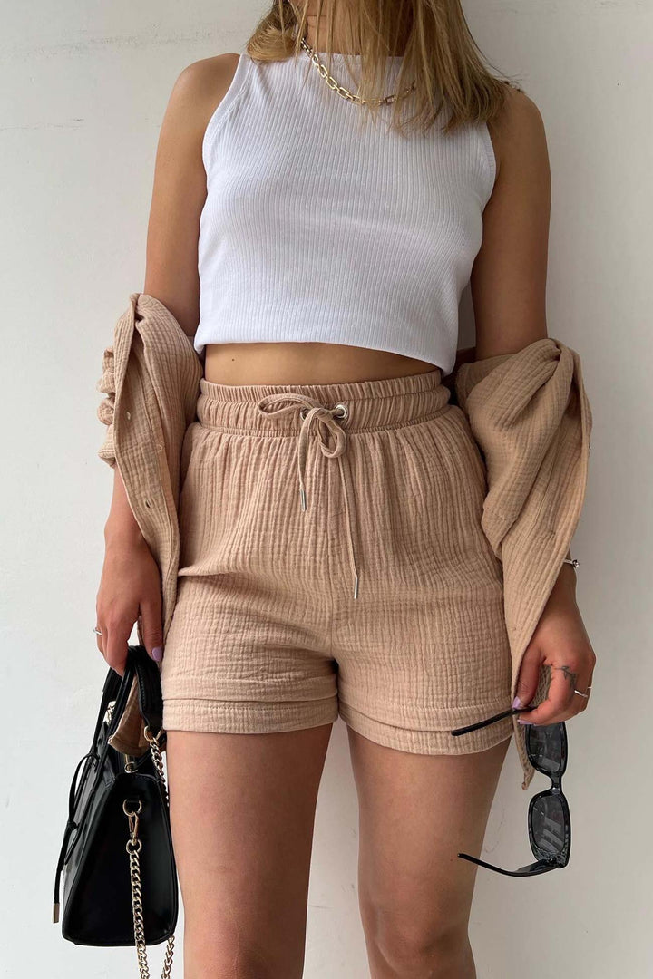 Aurora | Elegant Cardigan och Shorts Set