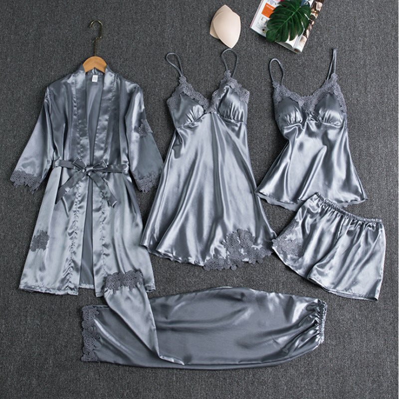 Lorelei | Elegant Pyjamas Set med Spetsdetaljer