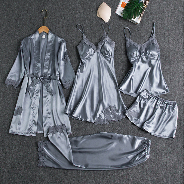 Lorelei | Elegant Pyjamas Set med Spetsdetaljer