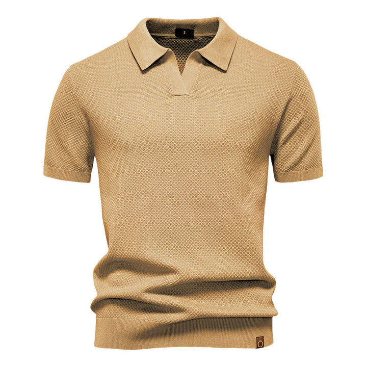 Carter | Klassisk Texturerad Polotröja