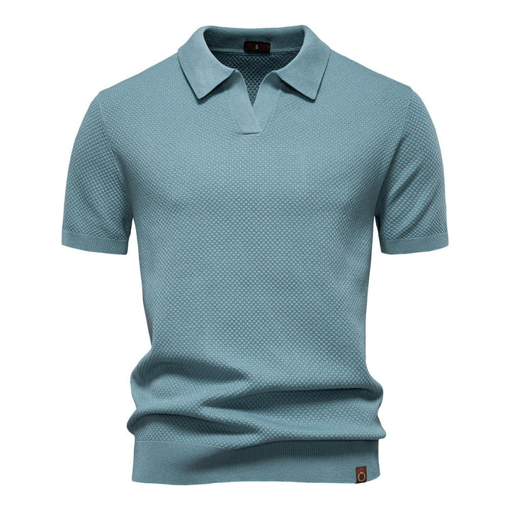 Carter | Klassisk Texturerad Polotröja