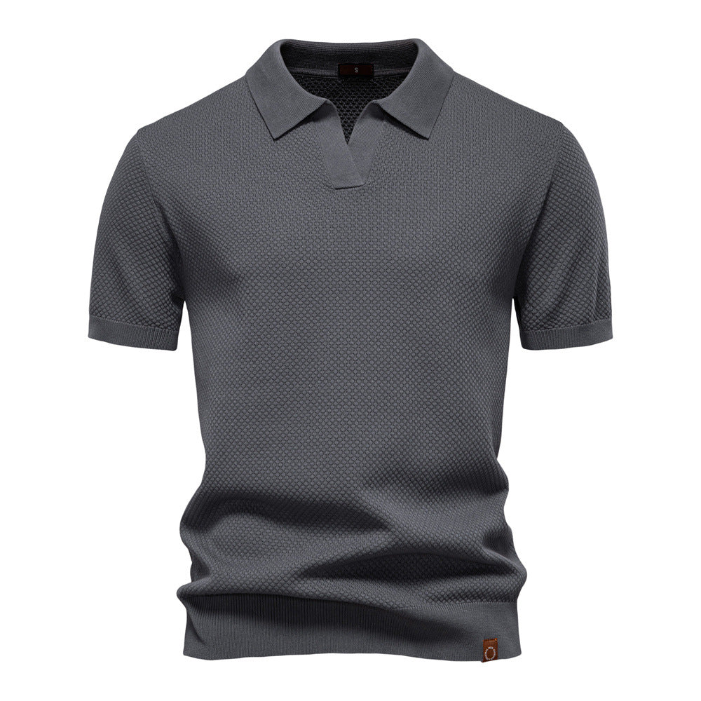 Carter | Klassisk Texturerad Polotröja