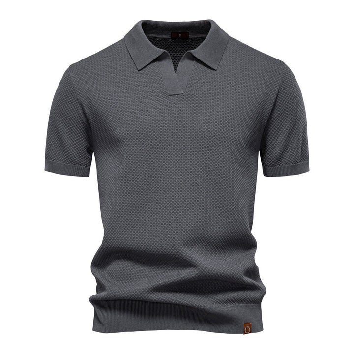 Carter | Klassisk Texturerad Polotröja
