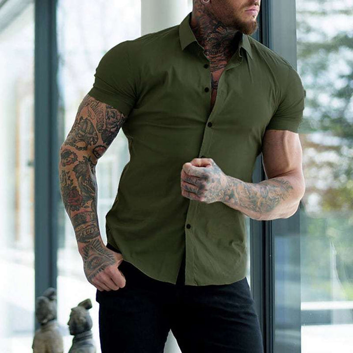 Blake | Slim Fit Kortärmad Skjorta