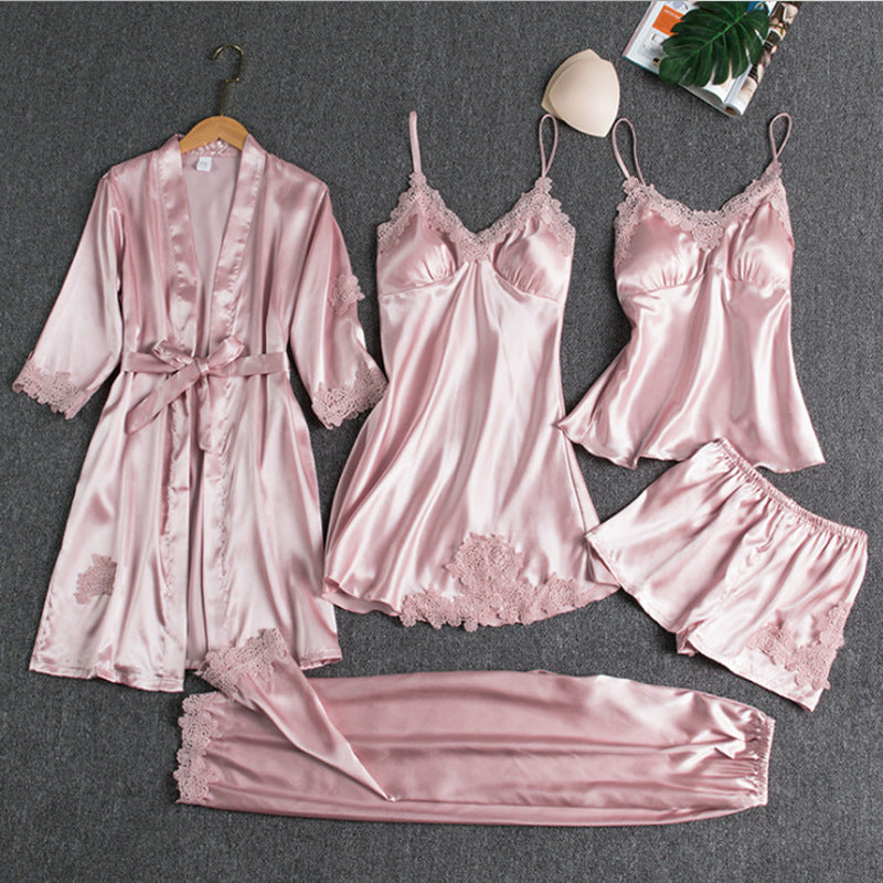 Lorelei | Elegant Pyjamas Set med Spetsdetaljer