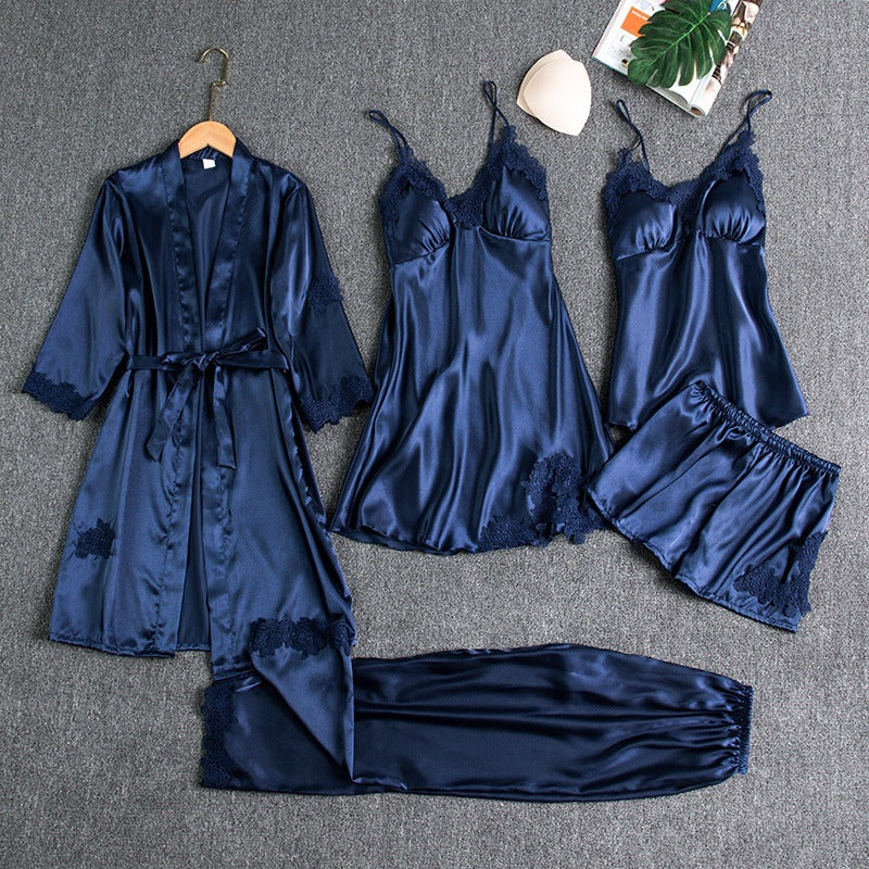 Lorelei | Elegant Pyjamas Set med Spetsdetaljer