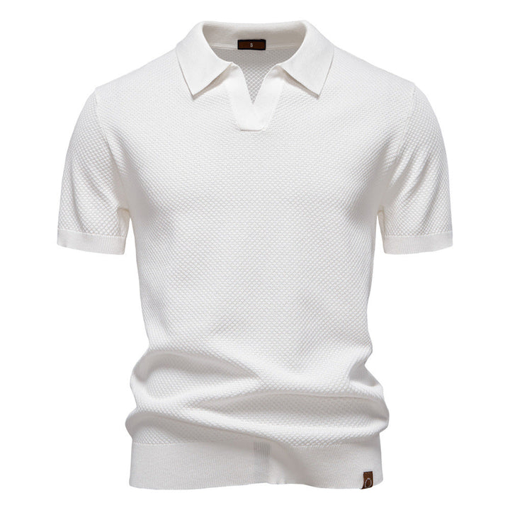 Carter | Klassisk Texturerad Polotröja
