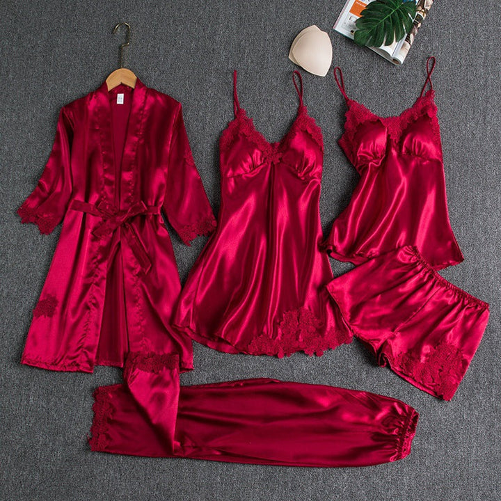 Lorelei | Elegant Pyjamas Set med Spetsdetaljer