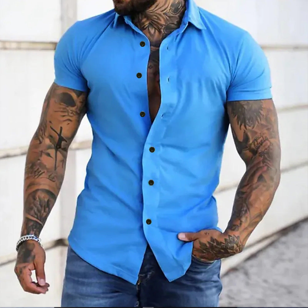 Blake | Slim Fit Kortärmad Skjorta