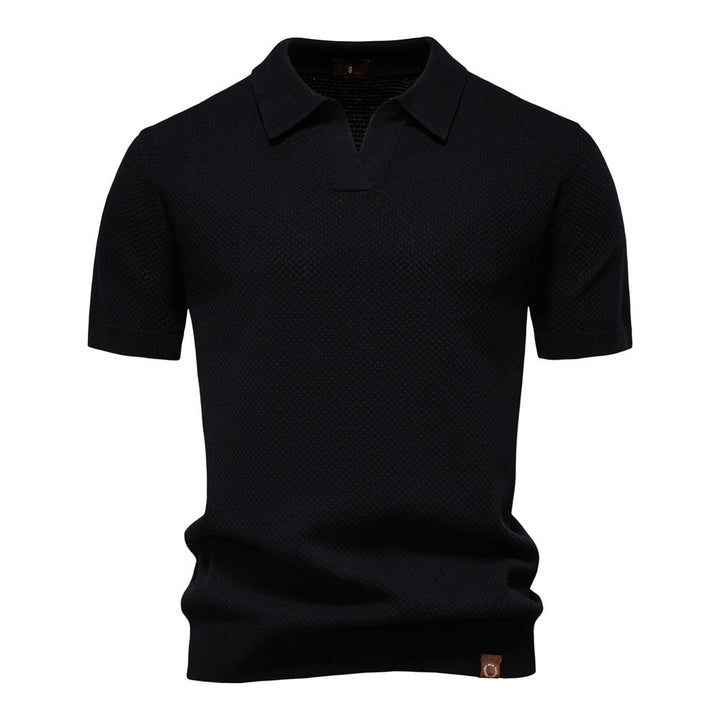 Carter | Klassisk Texturerad Polotröja