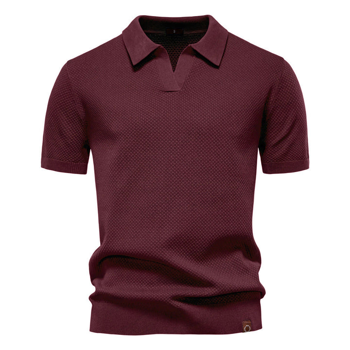 Carter | Klassisk Texturerad Polotröja