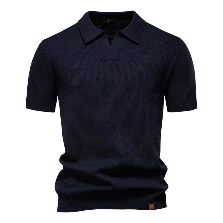 Carter | Klassisk Texturerad Polotröja