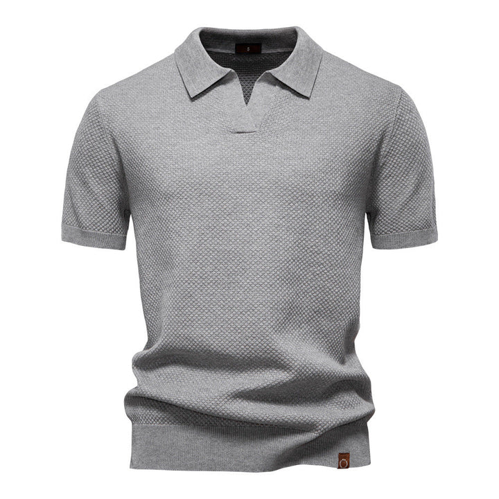 Carter | Klassisk Texturerad Polotröja