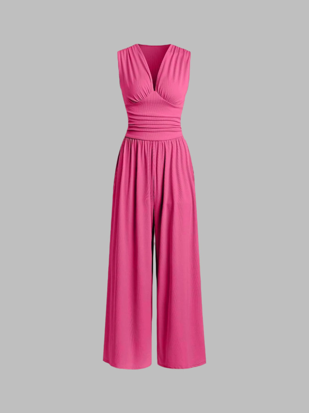 Vivian | Chic ärmlös jumpsuit med vida ben