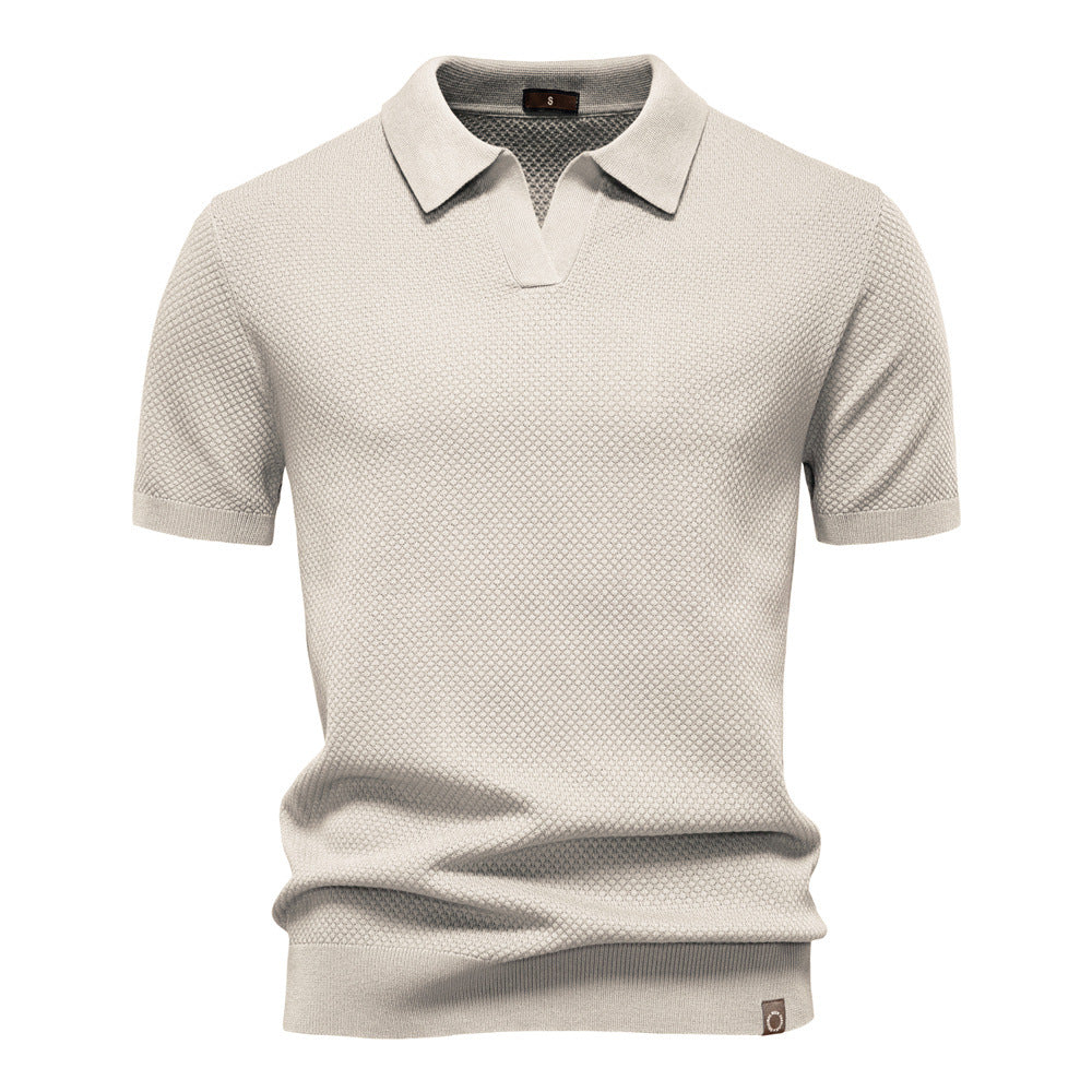 Carter | Klassisk Texturerad Polotröja