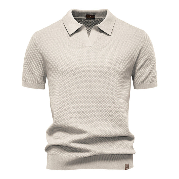 Carter | Klassisk Texturerad Polotröja