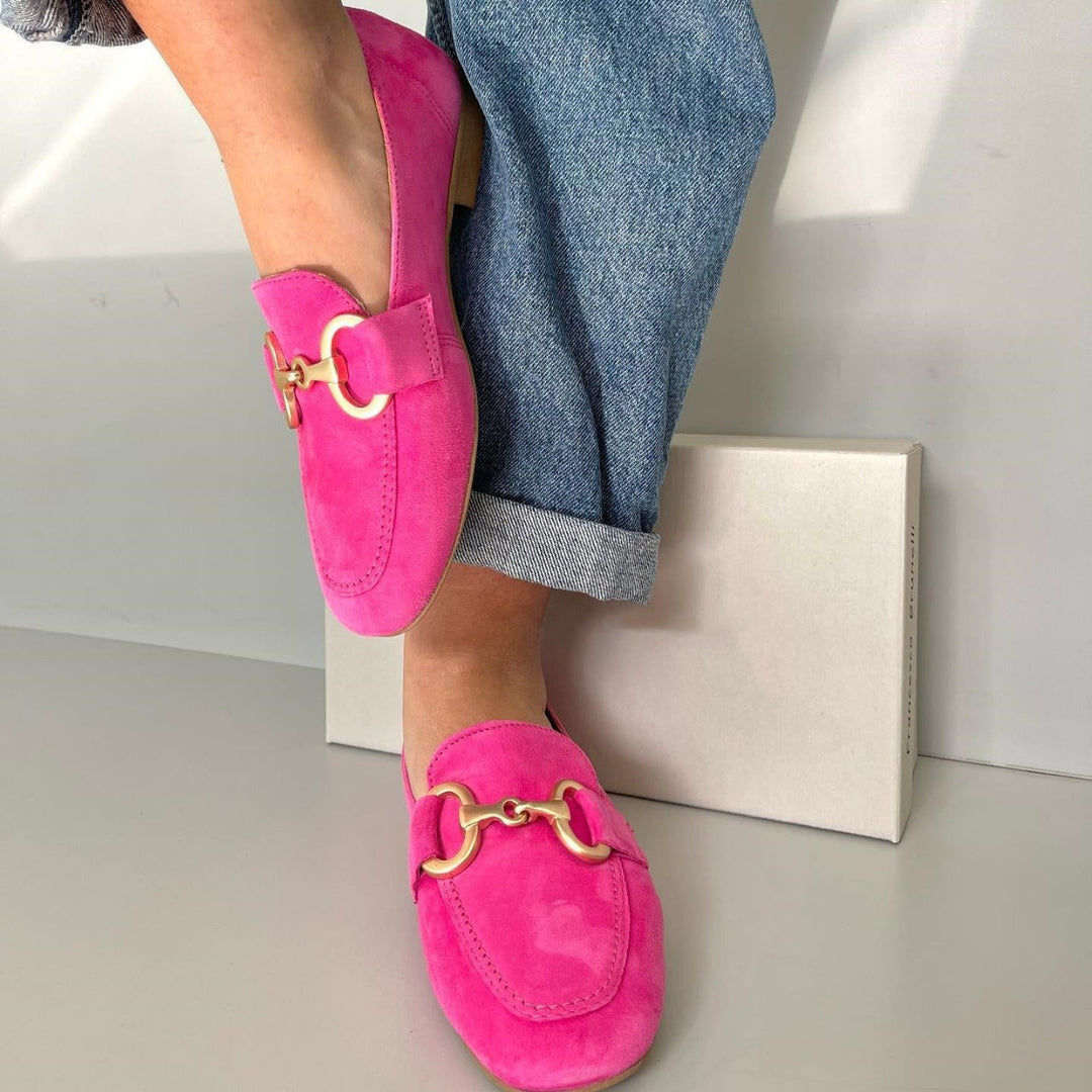 Anita | Chic Loafers med Guld Detalj