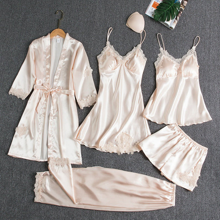 Lorelei | Elegant Pyjamas Set med Spetsdetaljer